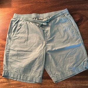 GAP Shorts Men's Sz M Green Chino Casual Pockets Cotton Drawstring